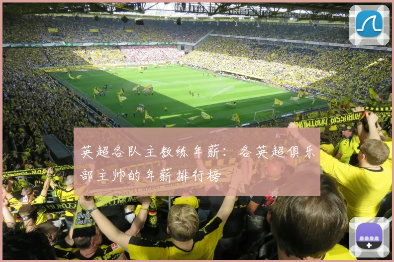 英超各队主教练年薪:各英超俱乐部主帅的年薪排行榜